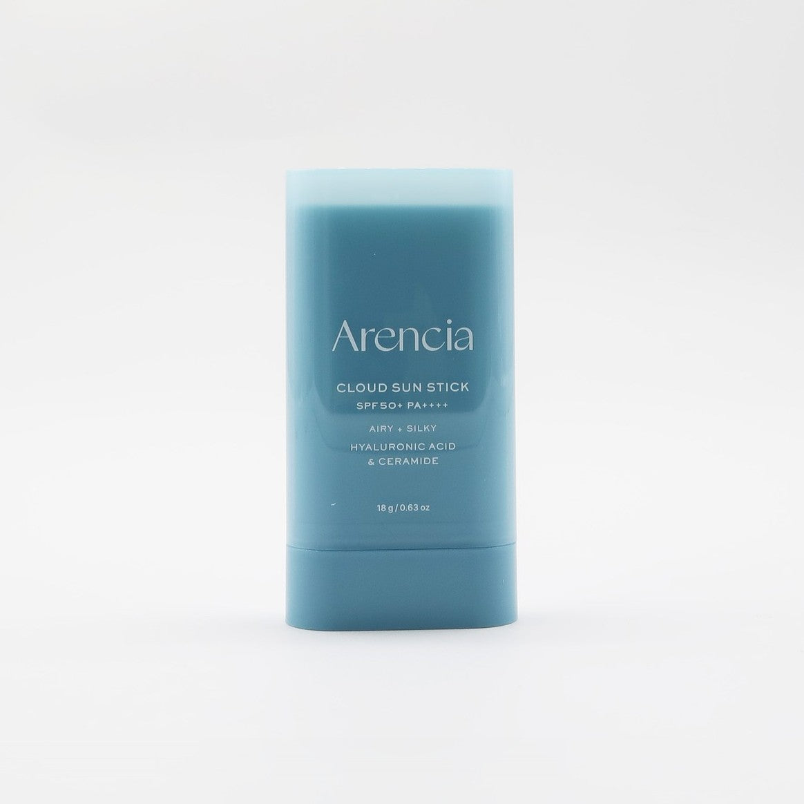 Cloud Sun Stick SPF50+ d'Arencia, packshot sur fond clair