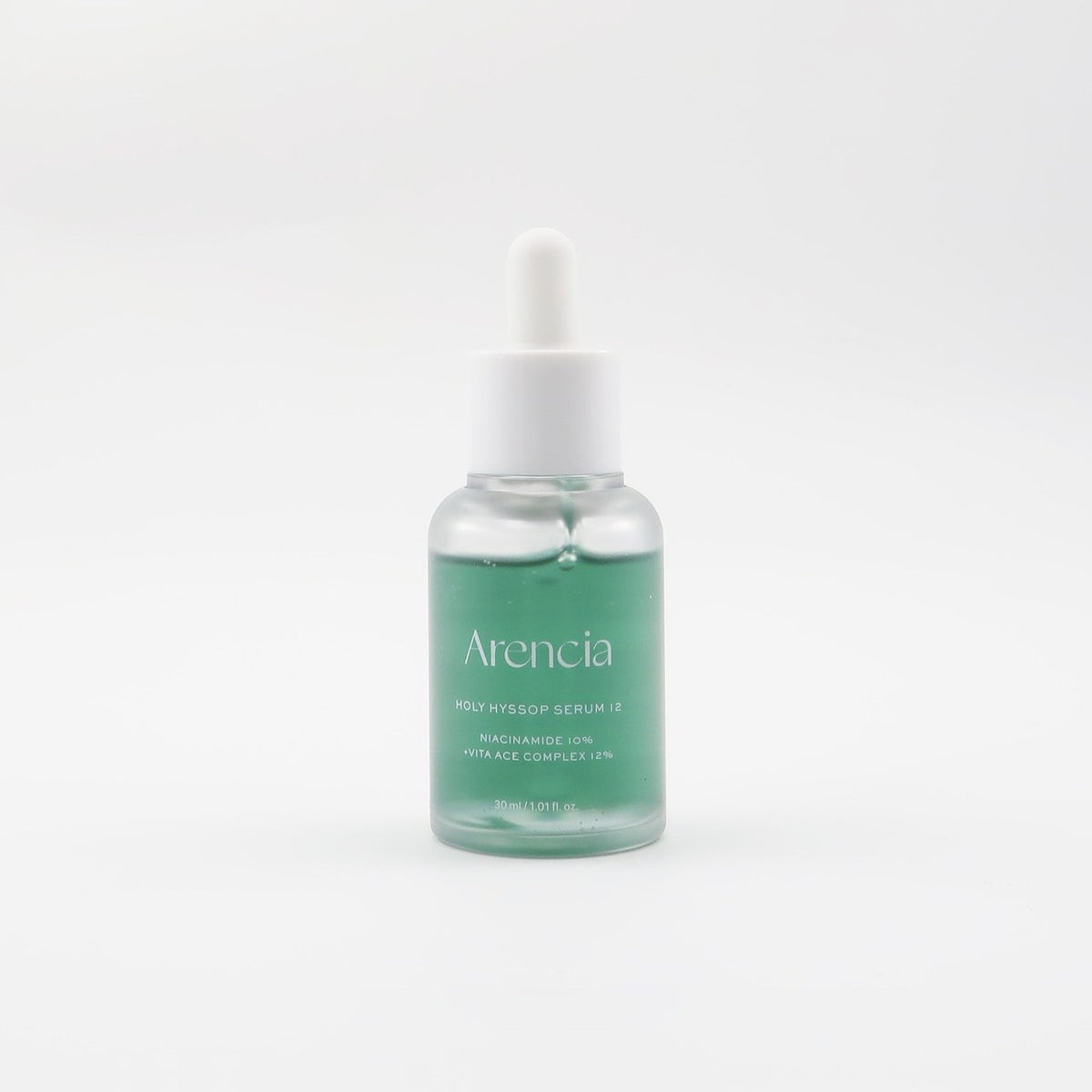 Sérum Holy Hyssop Serum 12 d'Arencia, packshot sur fond clair