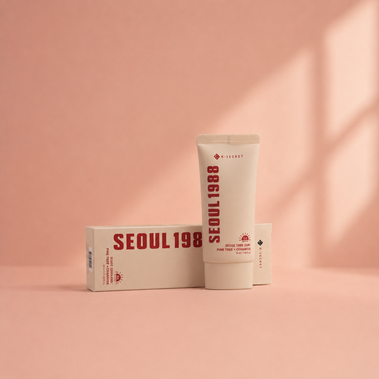 K-SECRET – SEOUL 1988 Sun : Pin + Céramide SPF50+ PA++++, 50 ml