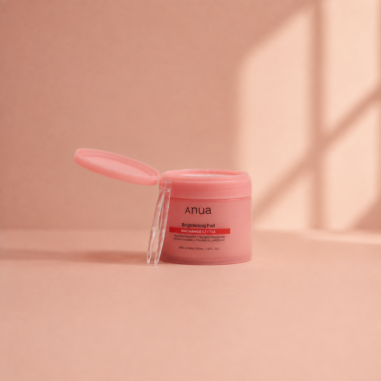 Anua – Éclaircissant Niacinamide 5 + TXA 210 ml, 60 tampons