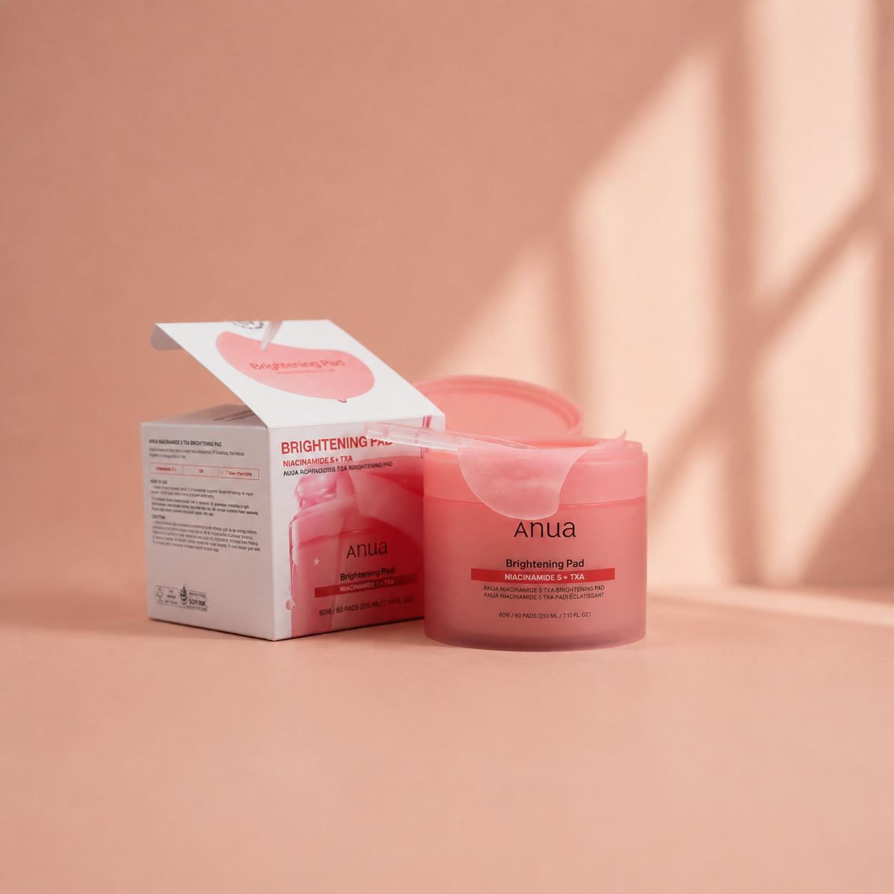 Anua – Éclaircissant Niacinamide 5 + TXA 210 ml, 60 tampons