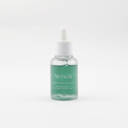 Sérum Holy Hyssop Serum 12 d'Arencia, packshot sur fond clair